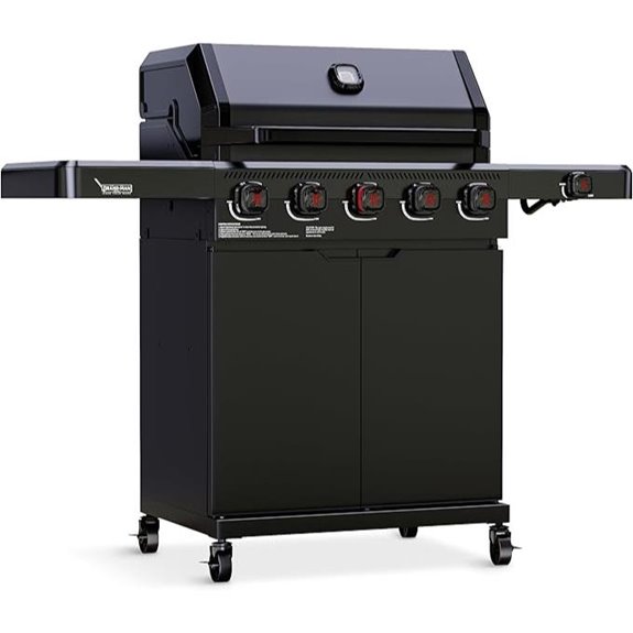 Brand-Man 5-Burner Propane Gas Grill with Side Burner