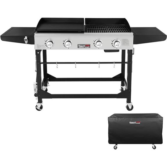 Royal Gourmet 4-Burner Propane Grill & Griddle Combo