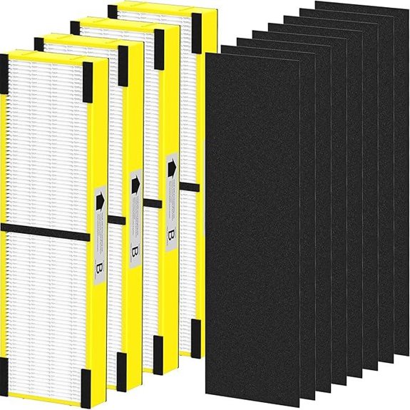 4 Pack HEPA & Carbon Filters for Guardian Air Purifier