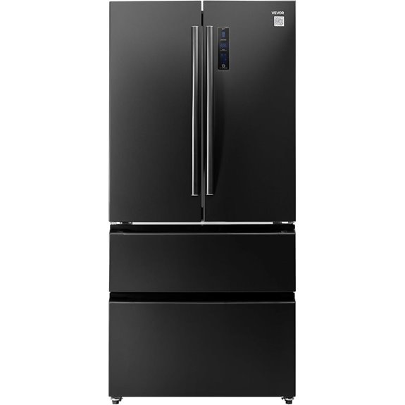 VEVOR French Door Refrigerator with LED Display