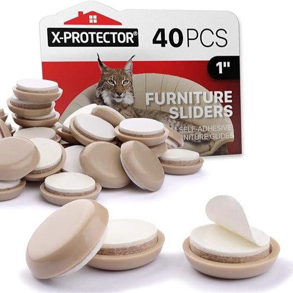 X-PROTECTOR Furniture Sliders 40 pcs Floor Protectors