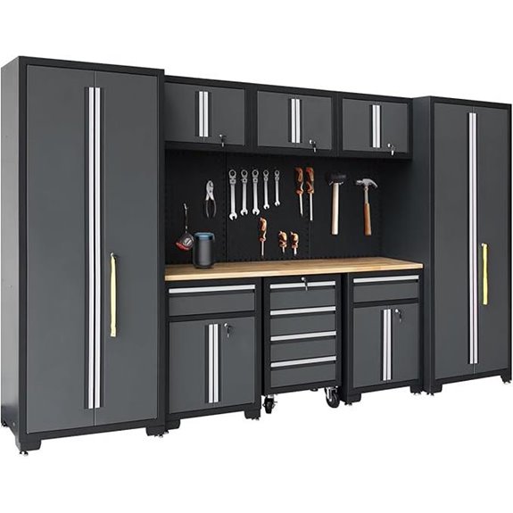 garage workbench storage system