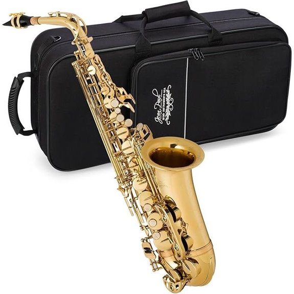 golden brass alto saxophone