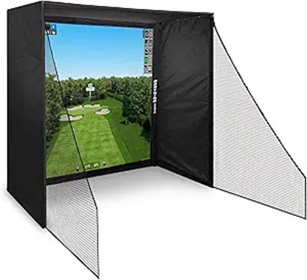 golf enclosure with impact net