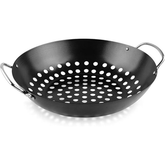 Round Green Egg Grill Wok & BBQ Accessory