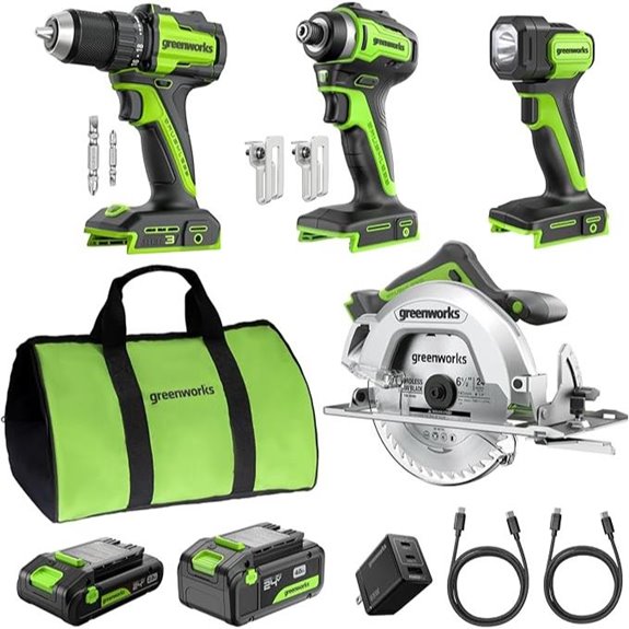 greenworks 24v tool set