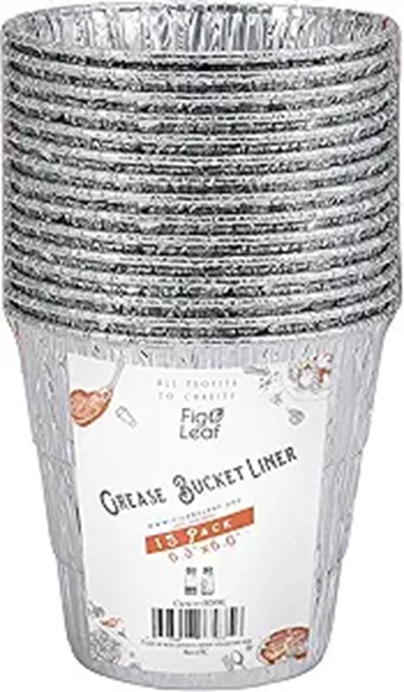 15 Pack Grill Bucket Liners for Pit Boss & Oklahoma Joe's