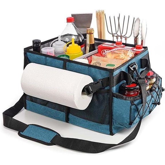 Lorbro Grill Caddy with Towel & Utensil Storage