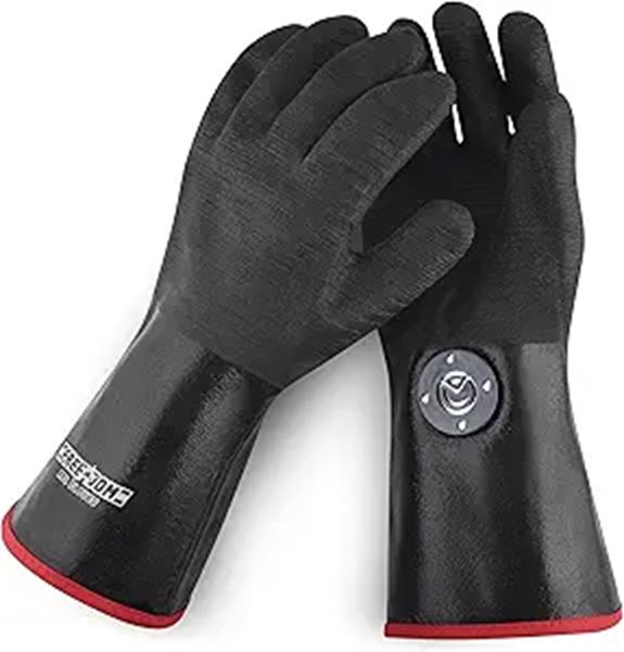 MagneCHEF BBQ Gloves 932°F Waterproof Safety Clips