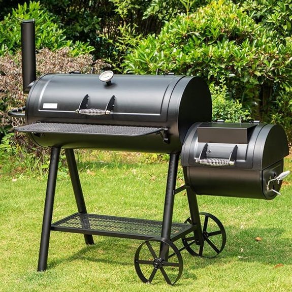 Sophia & William Heavy-Duty Charcoal Smoker Grill Combo