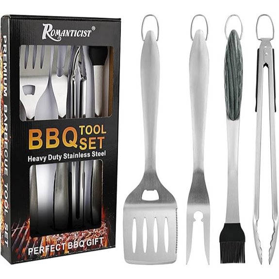 ROMANTICIST 4pc Heavy Duty Grill Accessories Set