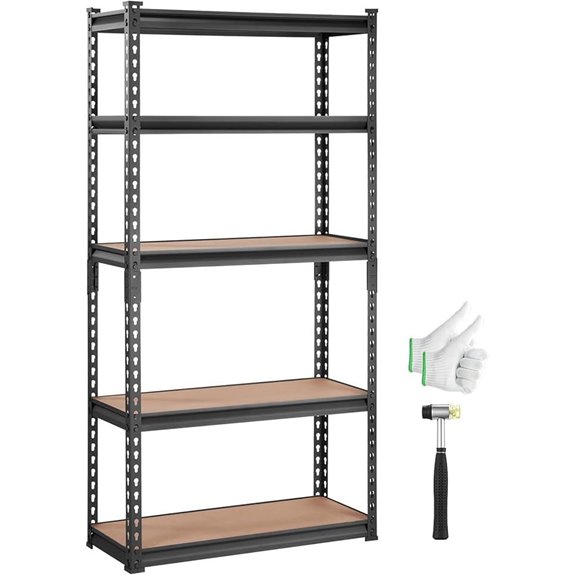 VEVOR 5-Tier Heavy Duty Metal Storage Shelf