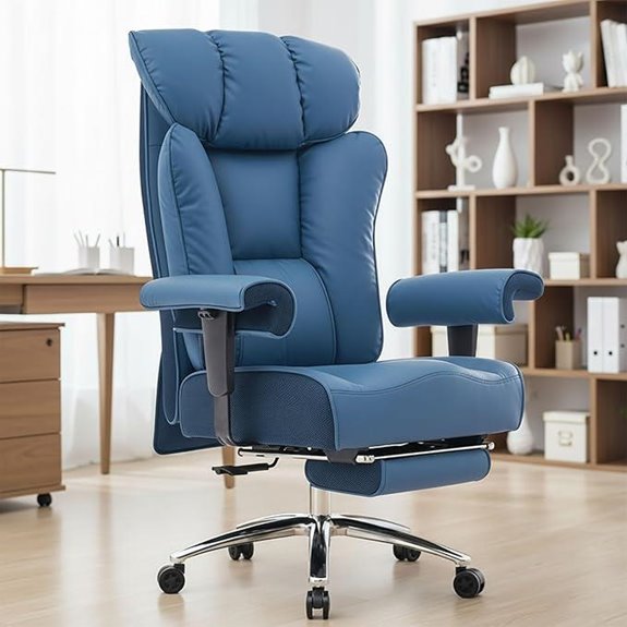 Efomao Heavy Duty Office Chair with Foot Rest