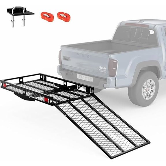 Heavy-Duty Mobility Scooter Hitch Carrier with Ramp