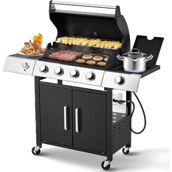 MELLCOM 44,000 BTU Stainless Steel Gas Grill