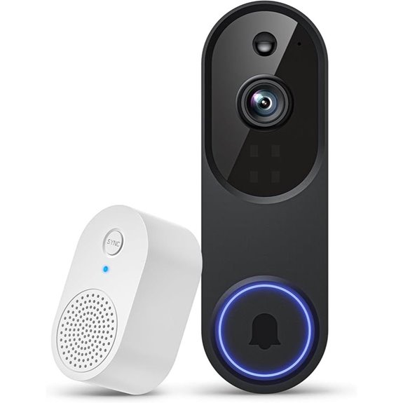 1080P Wireless Video Doorbell with AI Detection