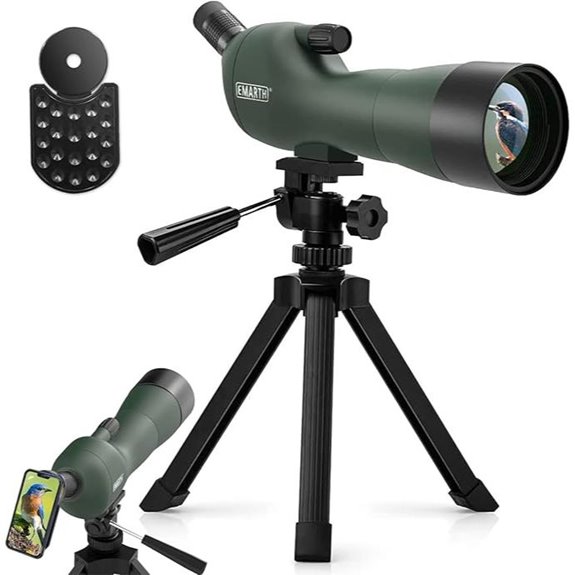 high power angled spotting scope