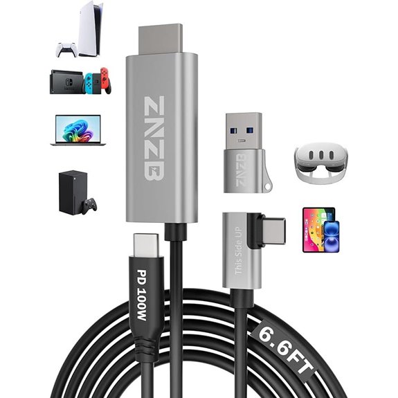 HDMI Video Capture Card with 100W PD for VR/Streaming