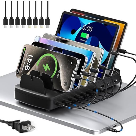 510W 10-Port USB C Fast Charging Station