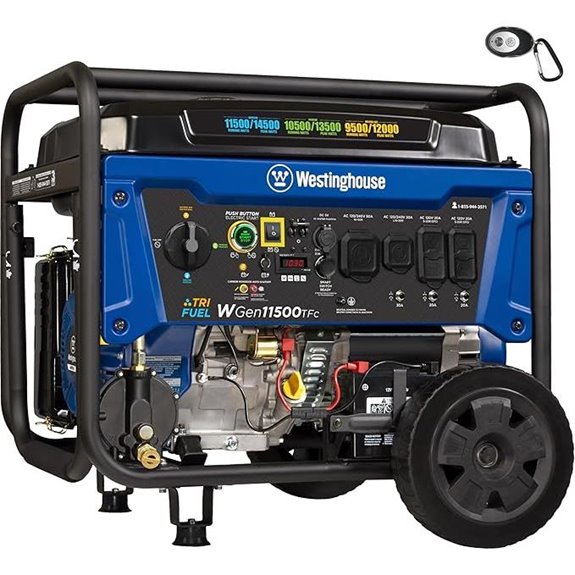 high power tri fuel portable generator