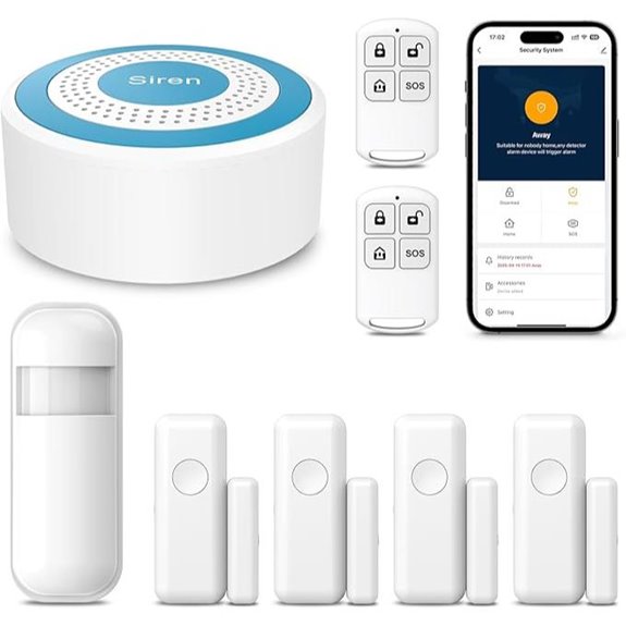 PGST Home Alarm System with Sensors and App Alerts