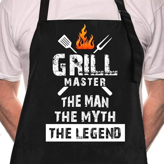 Rosoz Funny BBQ Chef Apron for Men