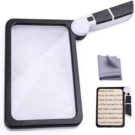 Lighted 5X Magnifying Glass for Reading and Close Work