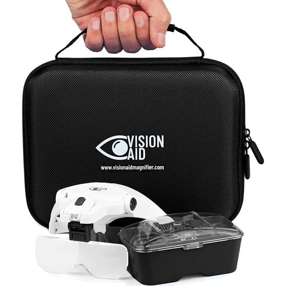 illuminated hands free magnifier
