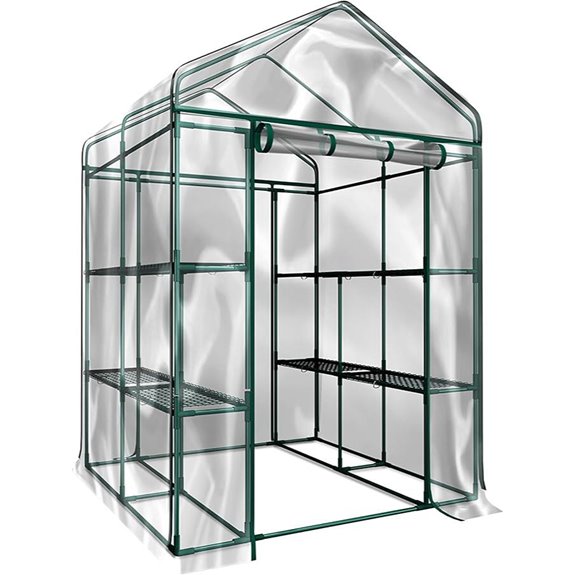 Walk-in Greenhouse with Shelves Indoor/Outdoor Use