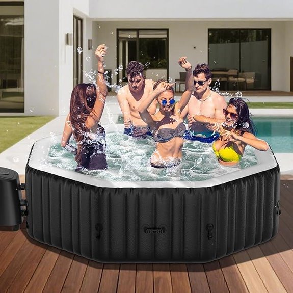 DoCred 4-6 Person Inflatable Hot Tub with Jets