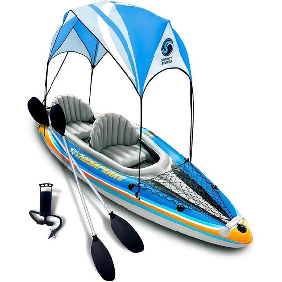 Sunlite Sports 2-Person Inflatable Kayak with Accessories