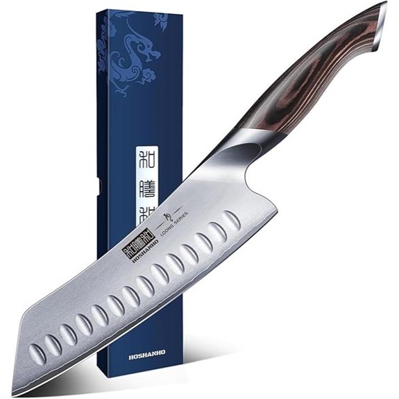 HOSHANHO 7-Inch Japanese Chef Knife with Pakkawood Handle