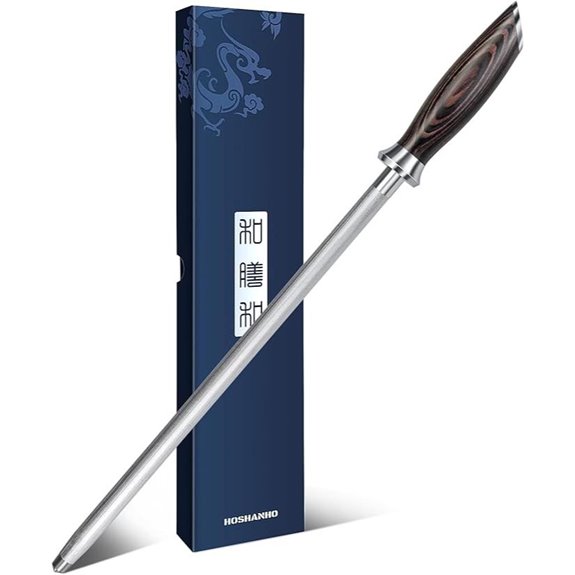 HOSHANHO 12-Inch Japanese Kitchen Knife Sharpening Steel