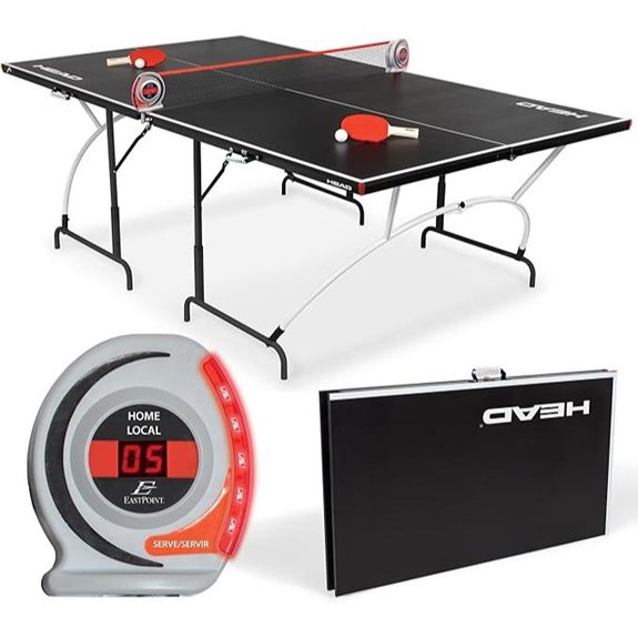 HEAD Junior Folding Ping Pong Table with Scorekeeper