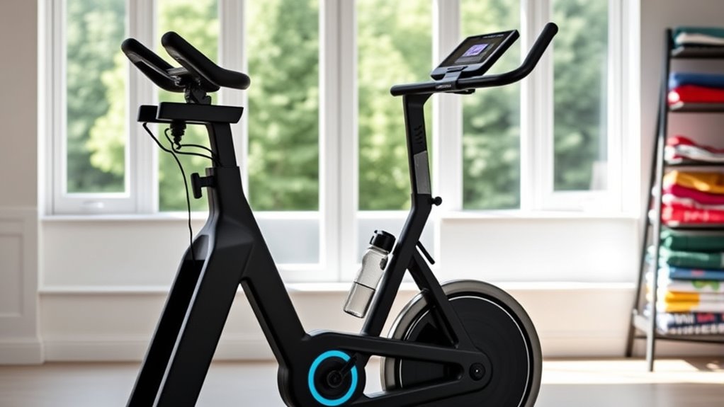 key home spin bike features