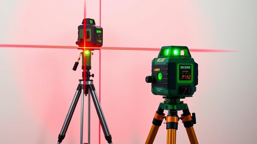 key laser level features