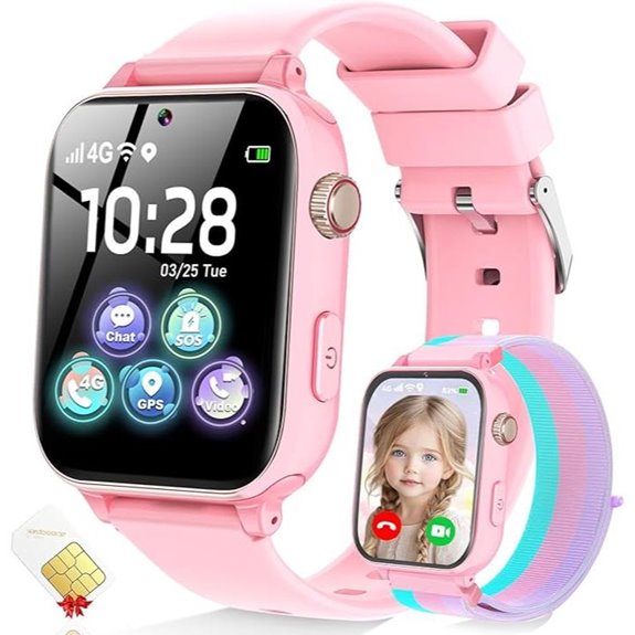 Kids 4G GPS Smartwatch with Call & Voice Chat