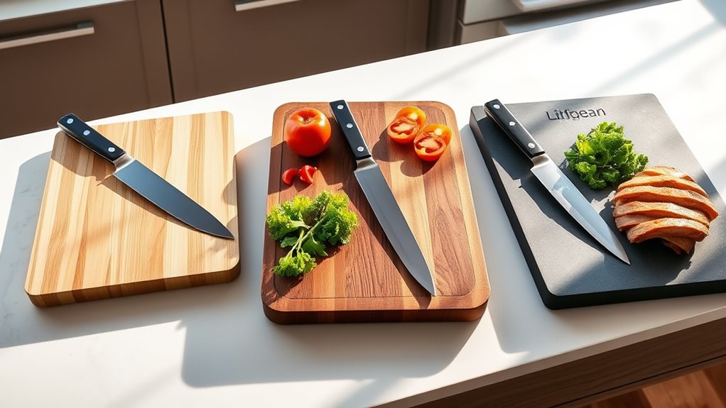 knife friendly stable hygienic surfaces