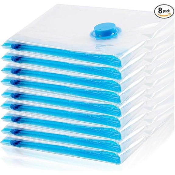 8 Pack Jumbo Vacuum Storage Bags for Bedding