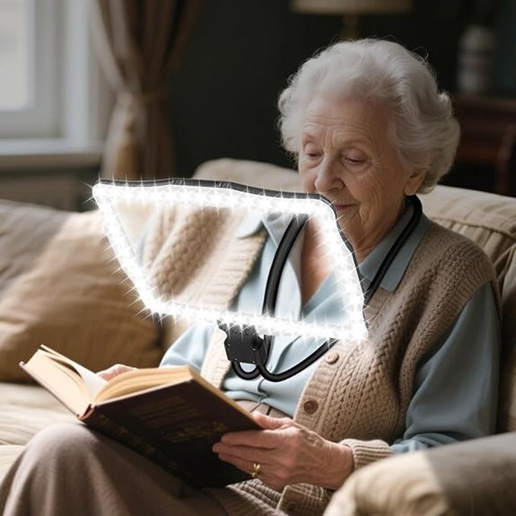 Large 10X Hands-Free Magnifying Glass with Light