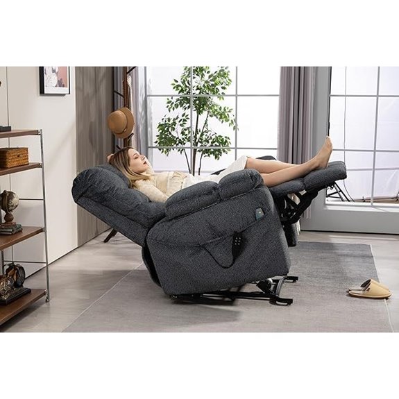 Oversized Power Lift Recliner with Heat and Massage