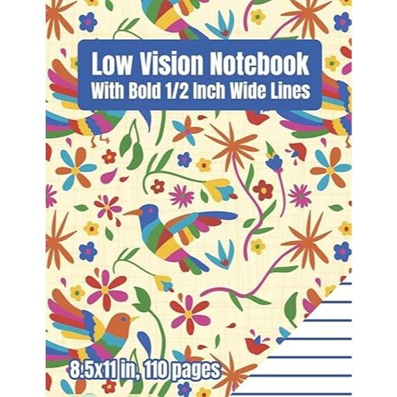 large lined bird notebook