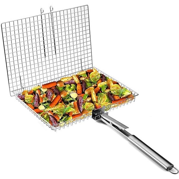 Extra Large Grill Basket for Outdoor BBQ Cooking
