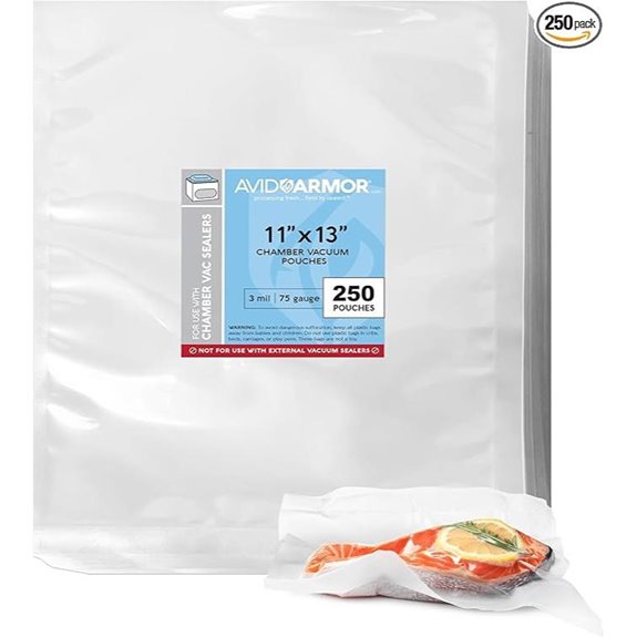Avid Armor Chamber Vacuum Sealer Bags (250 Pack)