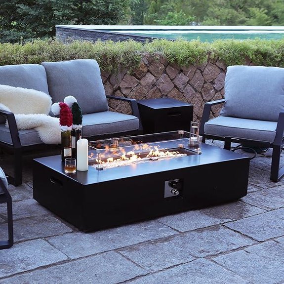 large propane fire pit