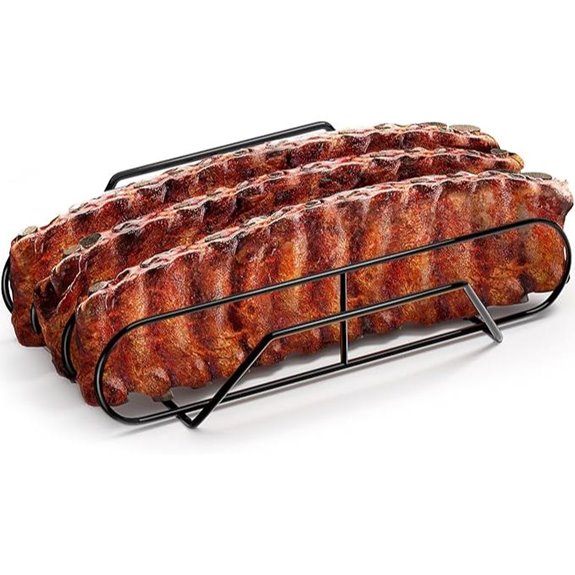 Sorbus Extra Large Non-Stick Rib Rack for Grilling