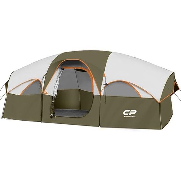 CAMPROS 8-Person Weather-Resistant Camping Tent