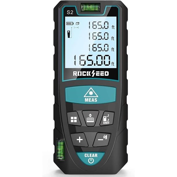 RockSeed 50M Laser Distance Meter with Bubble Levels