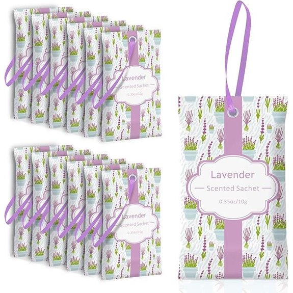 Lavender Sachets for Drawers and Closets (Pack of 14)