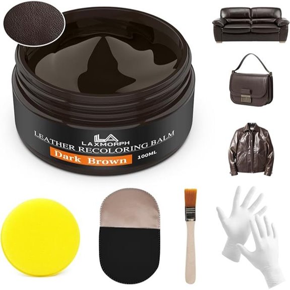 Leather Recoloring Balm for Couches Shoes and More